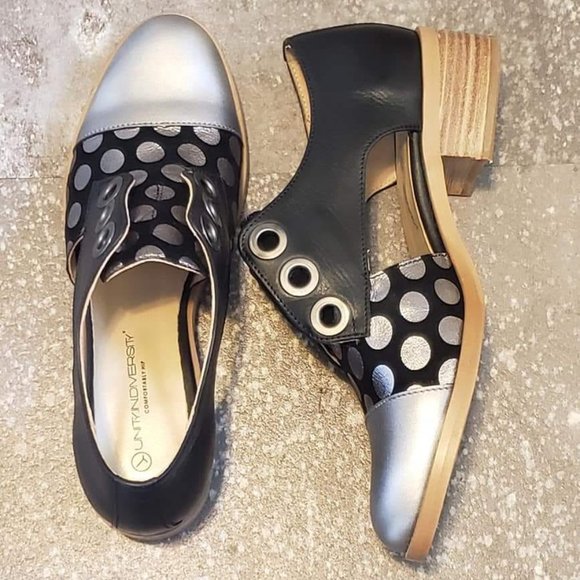 Unity in Diversity Black and Silver Flats - Picture 1 of 5